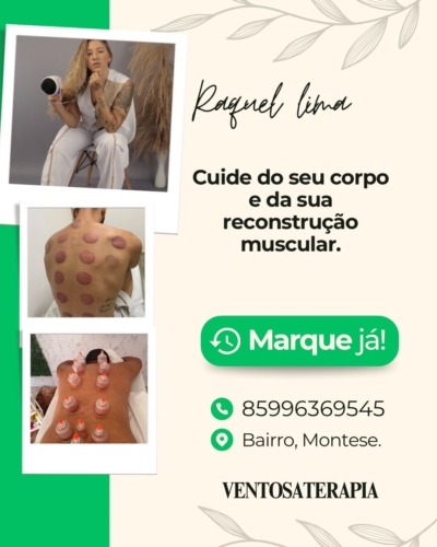 Raquel Massoterapeuta Massagem Fortaleza com Ventosaterapia, Drenagem e Aromaterapia no Montese
